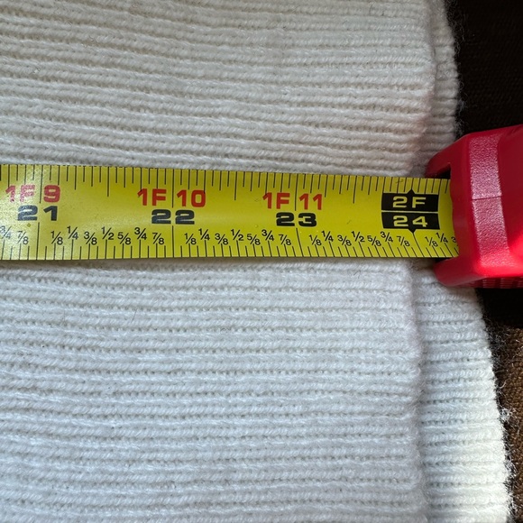 Ann Taylor Cream Sheer Knit Sweaters V Neck With Puff Poofy Balloon Sleeves Sz M - Picture 10 of 12